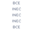 BCE INEC INEC INEC BCE