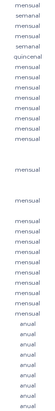 mensual semanal mensual mensual semanal quincenal mensual mensual mensual mensual mensual mensual mensual mensual mensual mensual mensual mensual mensual mensual mensual mensual mensual mensual mensual mensual anual anual anual anual anual anual anual anual anual