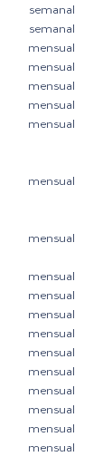 semanal semanal mensual mensual mensual mensual mensual mensual mensual mensual mensual mensual mensual mensual mensual mensual mensual mensual mensual 