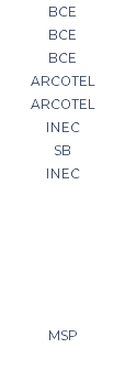 BCE BCE BCE ARCOTEL ARCOTEL INEC SB INEC MSP