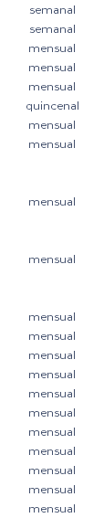 semanal semanal mensual mensual mensual quincenal mensual mensual mensual mensual mensual mensual mensual mensual mensual mensual mensual mensual mensual mensual mensual 