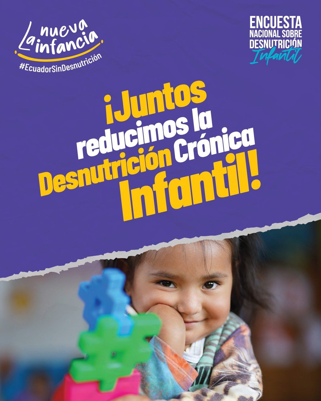 DESNUTRICIÓN CRÓNICA INFANTIL SE UBICA EN EL 19,3 PARA MENORES DE 2 AÑOS