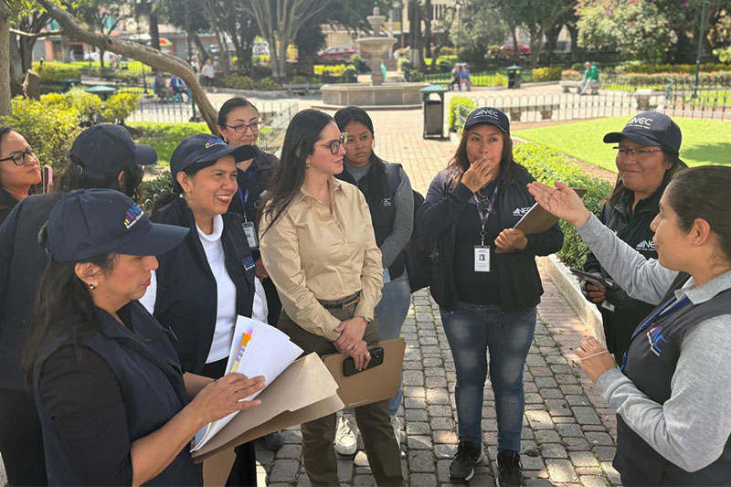 INEC y CNIG supervisan en campo la aplicación de la Encuesta Nacional de Relaciones Familiares